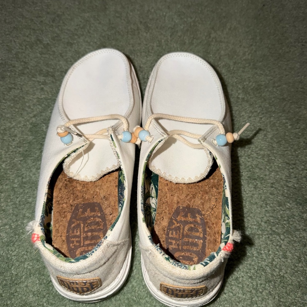 Hey Dude White Moccasins